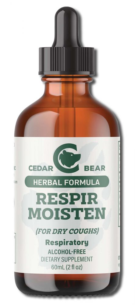 CEDAR BEAR NATURALES CEDAR BEAR NATURALES HERBAL FORMULAS Respir Moisten (For Dry Coughs) 2 oz
