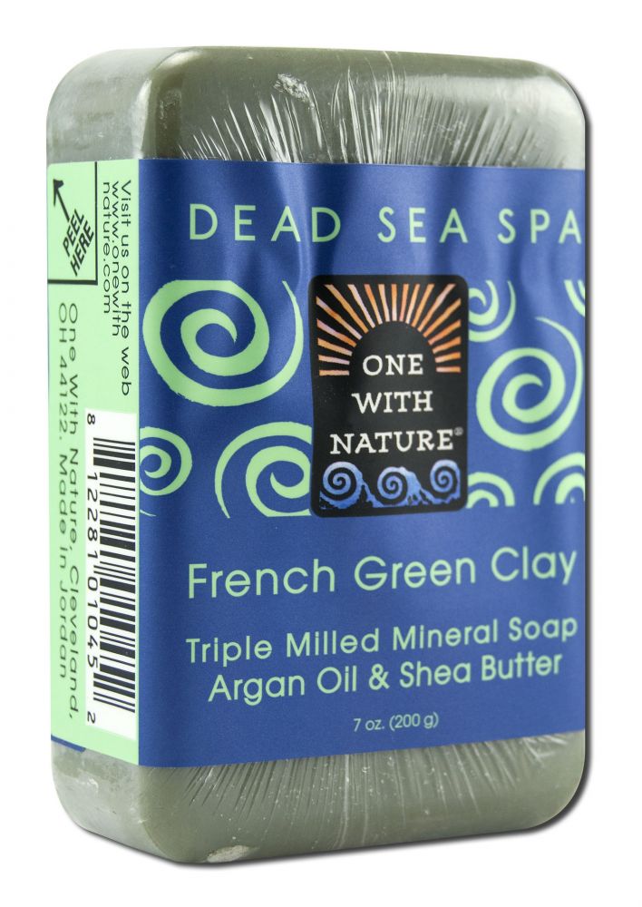 One With Nature Dead Sea Mineral Products Soap French Clay 7 oz