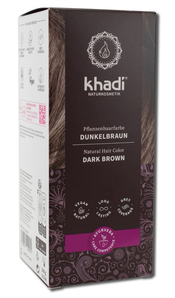 Khadi Usa Natural Hair Color Dark Brown 3.5 oz