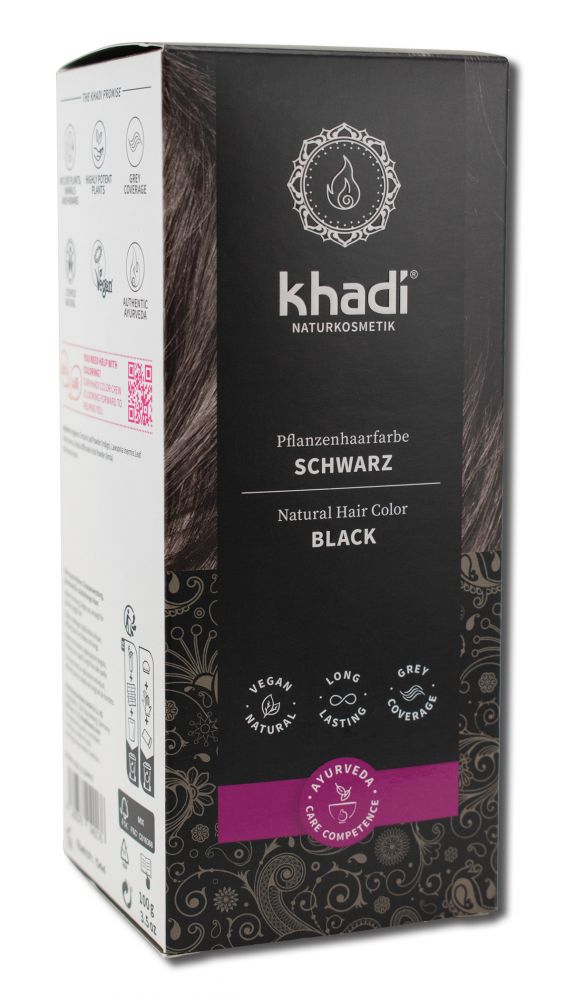 Khadi Usa Natural Hair Color Black 3.5 oz
