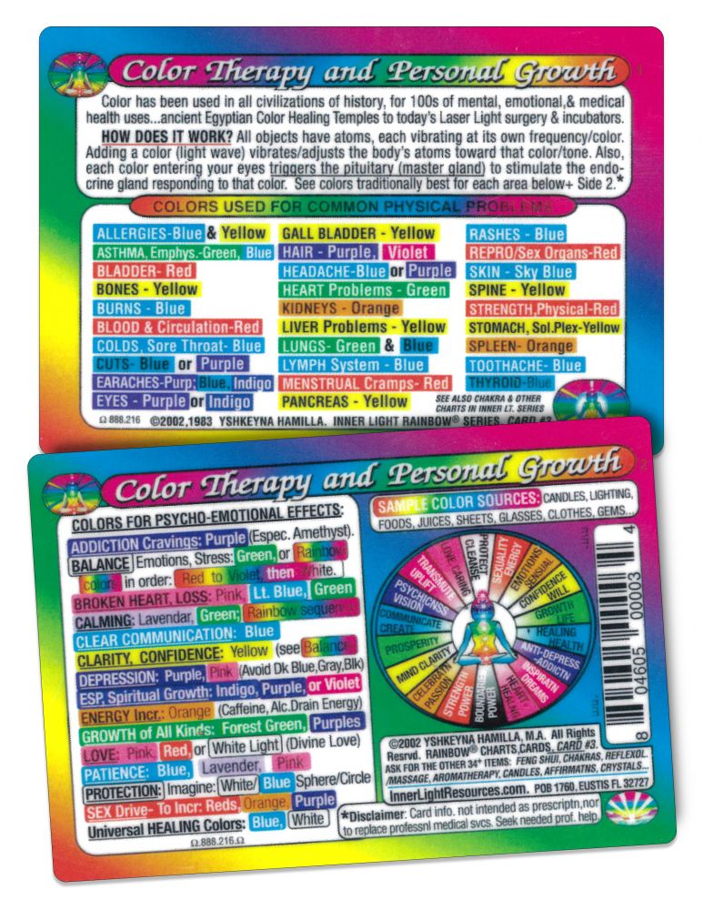 Inner Light Resources Original Wallet Cards Color Therapy