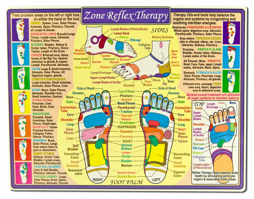 Helion Communications Reference Charts Zone Reflex Therapy