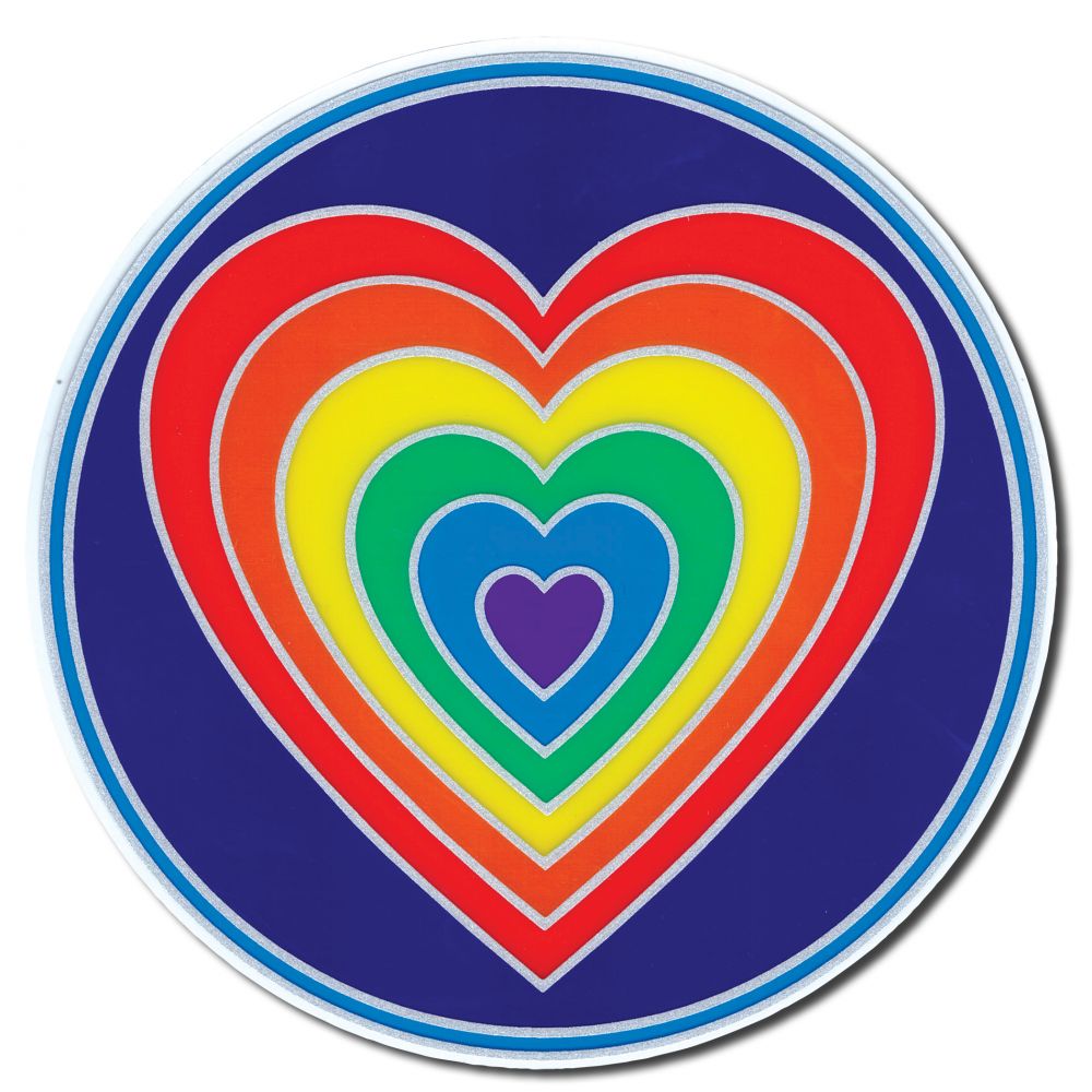 Illumination Sunlight Transparencies #ST03 Rainbow Heart (Electrostatic)