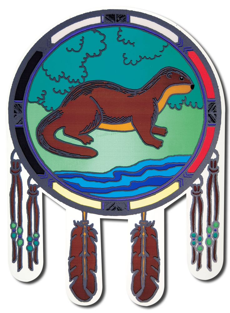 Native Visions Electrostatic Window Transparencies Otter