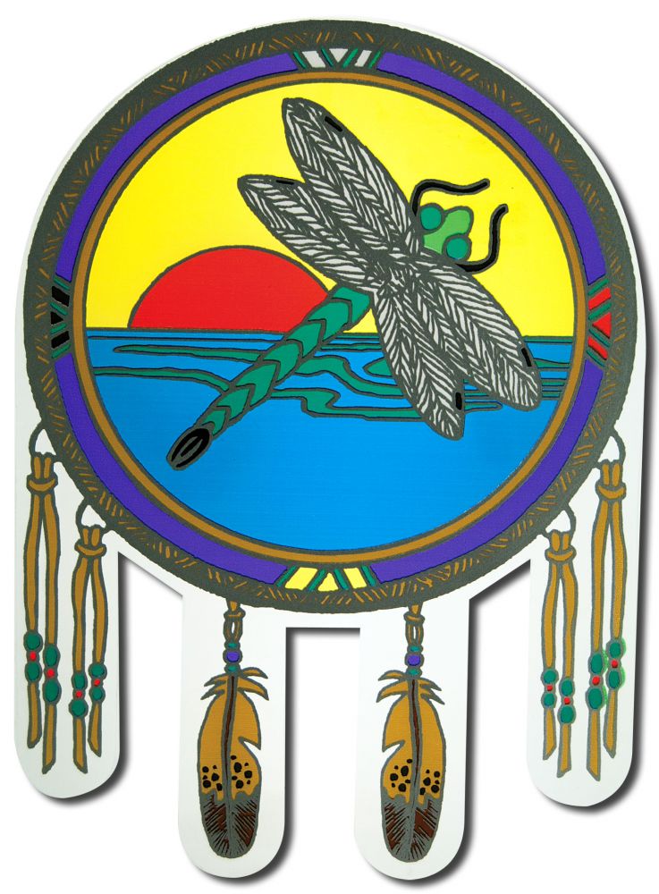 Native Visions Electrostatic Window Transparencies Dragonfly