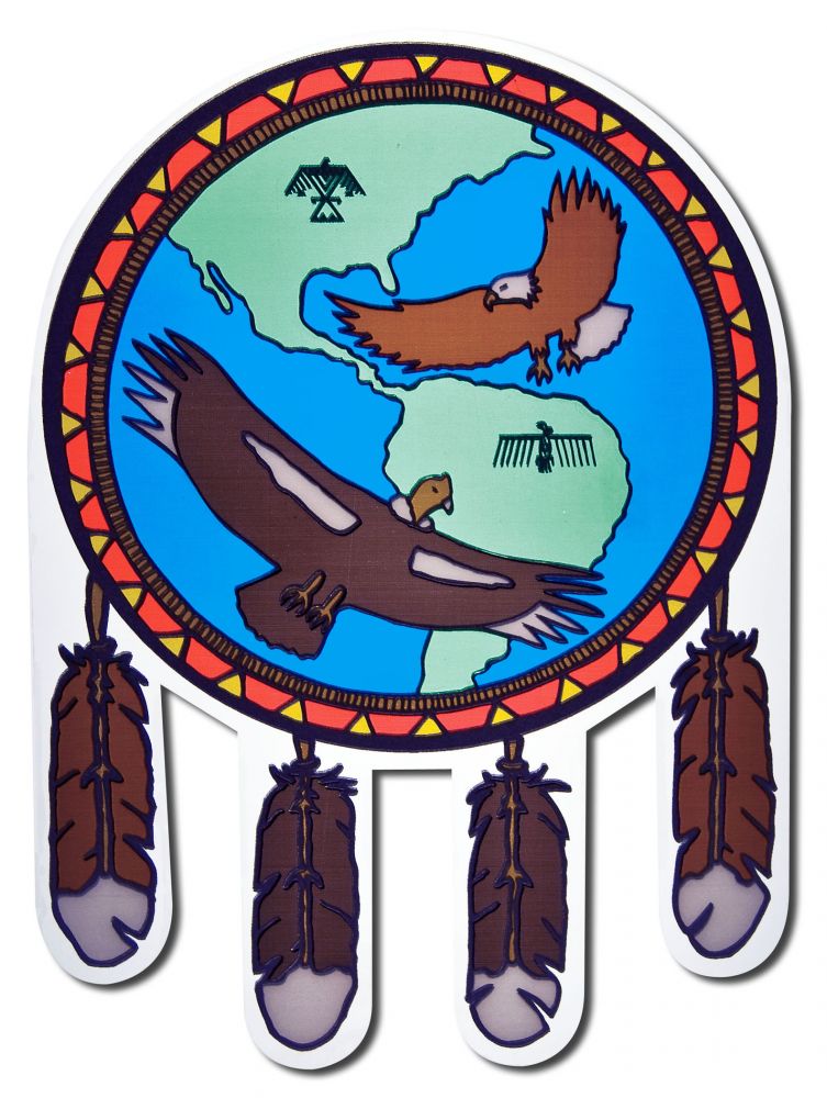 Native Visions Electrostatic Window Transparencies Eagle & Condor