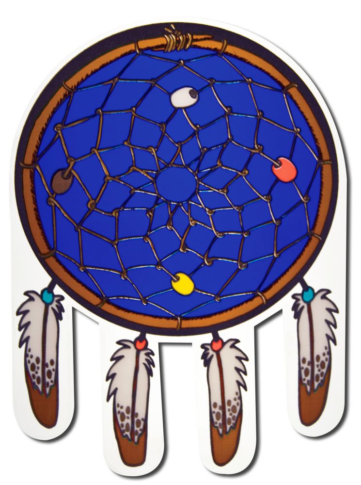 Native Visions Electrostatic Window Transparencies Dreamcatcher