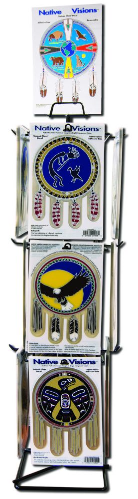 Native Visions Electrostatic Window Transparencies Illuminations And Prepacks Native Visions Prepack Display 144 pc