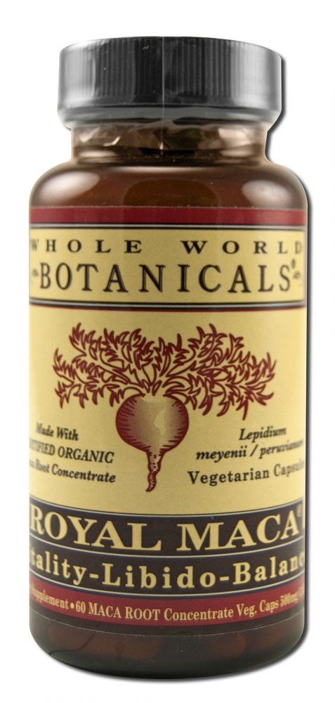 Whole World Botanicals Botanicals Herbs Royal Maca Vitality-Libido Balance 60 ct v cap