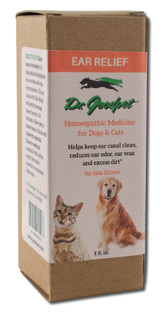 Dr. Goodpet Pet Care Products Homeopathics Ear Relief 1oz