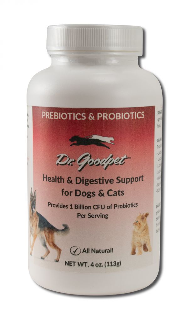 Dr. Goodpet Pet Care Products Homeopathics Probiotics for Dogs & Cats 4 oz
