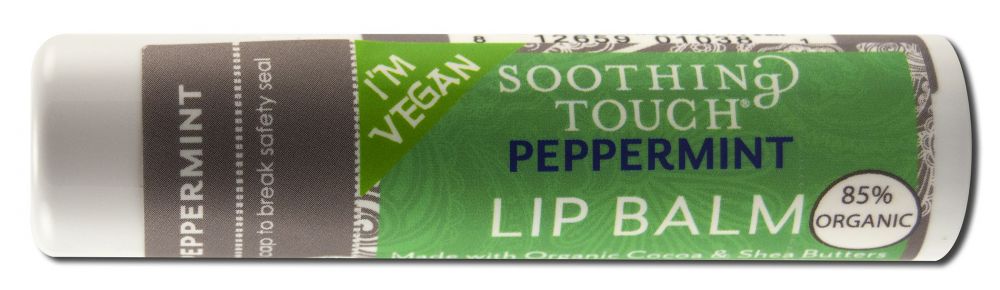 Soothing Touch Vegan Lip Balm Peppermint .25 oz