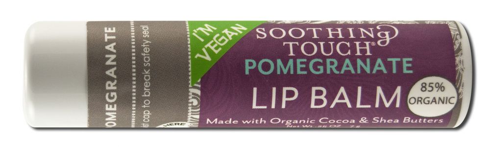 Soothing Touch Vegan Lip Balm Pomegranate .25 oz