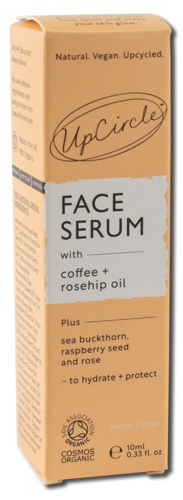 UPCIRCLE BEAUTY Skincare Organic Face Serum with Coffee Oil Travel Size .33 oz