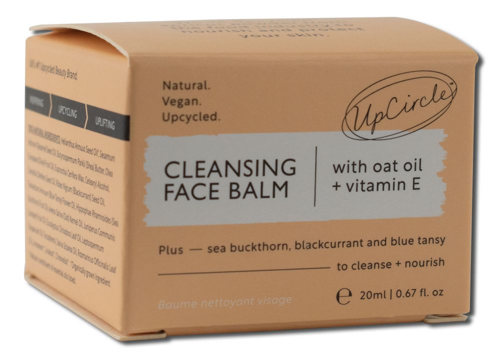 UPCIRCLE BEAUTY Skincare Cleansing Face Balm with Apricot Powder Travel Size .67 oz