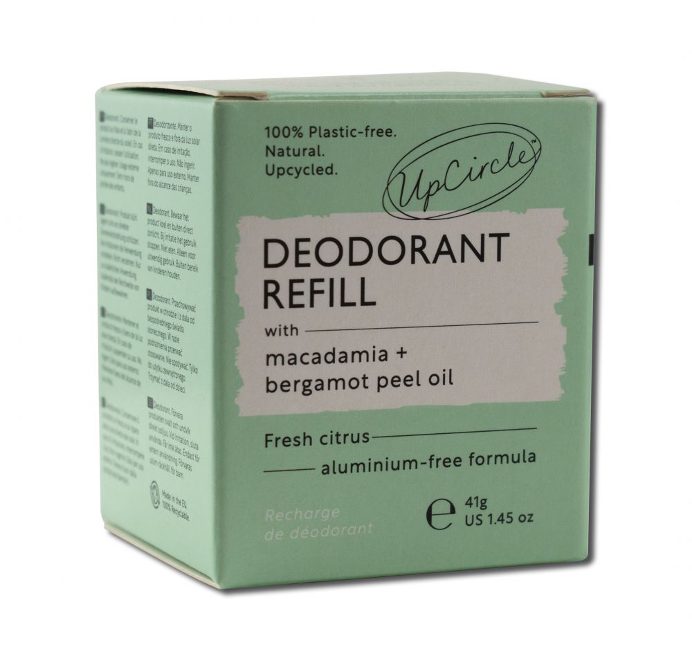 UPCIRCLE BEAUTY Deodorant Deodorant Refill with Macadamia + Bergamot Peel Oil 1.45 oz