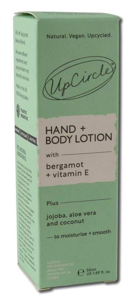 UPCIRCLE BEAUTY UPCIRCLE BEAUTY BODY CARE Hand + Body Lotion with Bergamot Water 1.69 oz