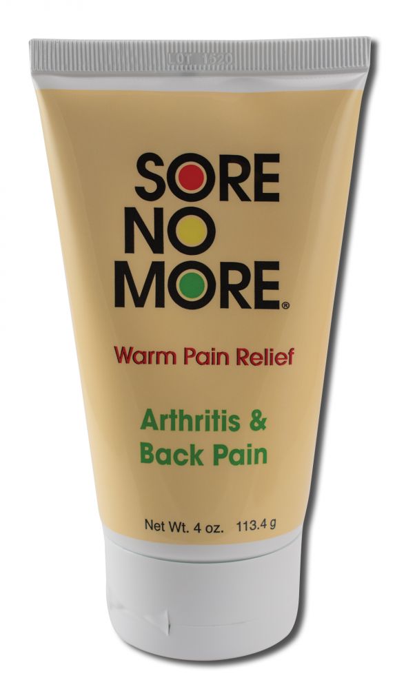 Sombra Cosmetics Sore no More Warm Therapy Natural Pain Relieving Gel Tube 4 oz