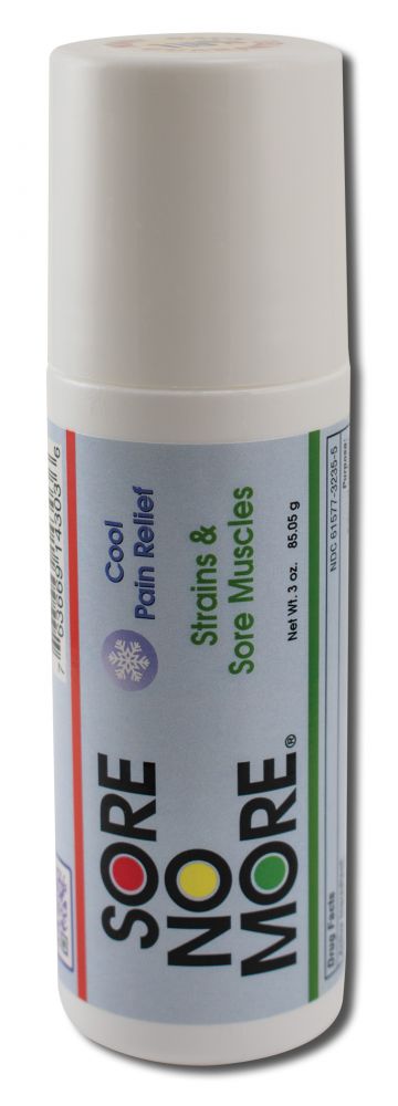 Sombra Cosmetics Sore no More Cool Therapy Natural Pain Relieving Gel Roll On 3 oz