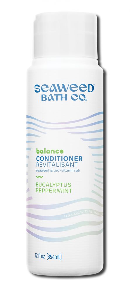 Seaweed Bath Co Hair Care Balancing Eucalyptus & Peppermint Argan Conditioner 12 oz