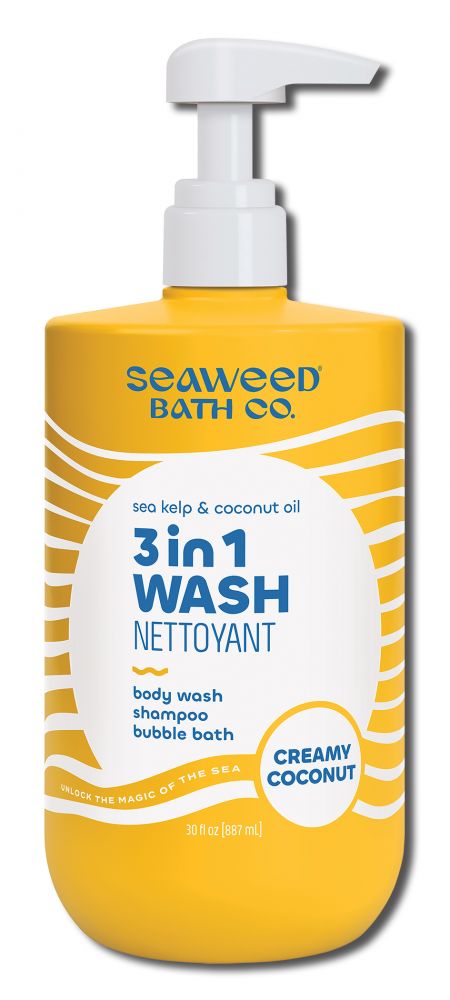 Seaweed Bath Co Soaps 3-in-1 Wash Creamy Coconut 30 oz
