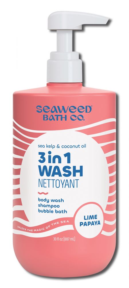 Seaweed Bath Co Soaps 3-in-1 Wash Lime Papaya 30 oz