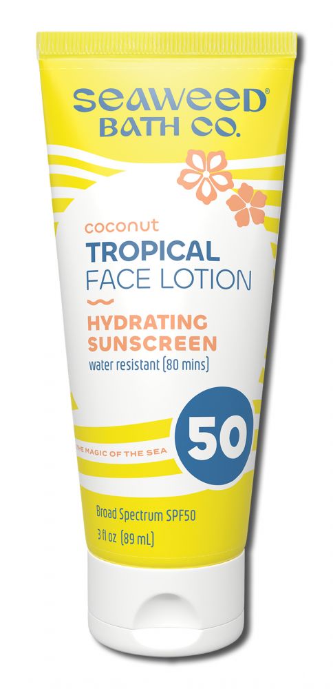 Seaweed Bath Co Suncare Coconut Tropical Face Lotion Sunscreen 3 oz