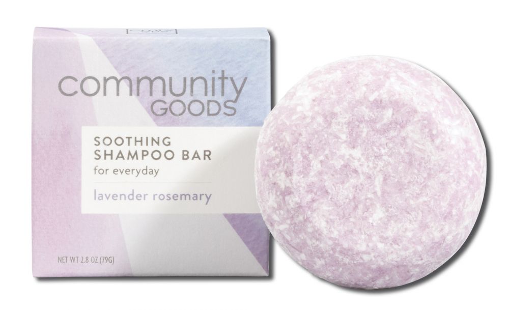 COMMUNITY GOODS COMMUNITY GOODS SHAMPOO AND CONDITIONER BARS Soothing Shampoo Bar Lavender Rosemary 2.8 oz