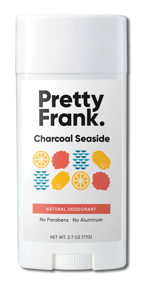 Pretty Frank Baking Soda Stick Deodorant Charcoal Seaside 2.7 oz