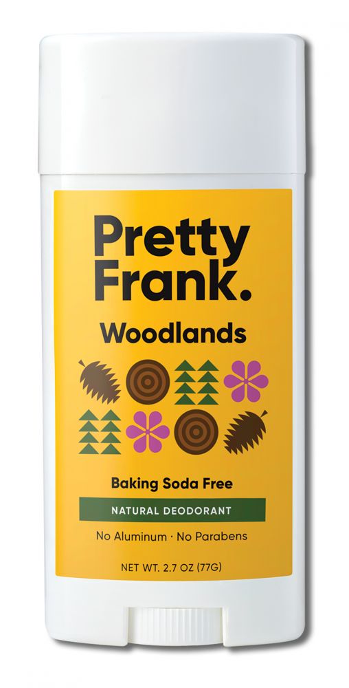 Pretty Frank Baking Soda Free Stick Deodorant Woodlands 2.7 oz