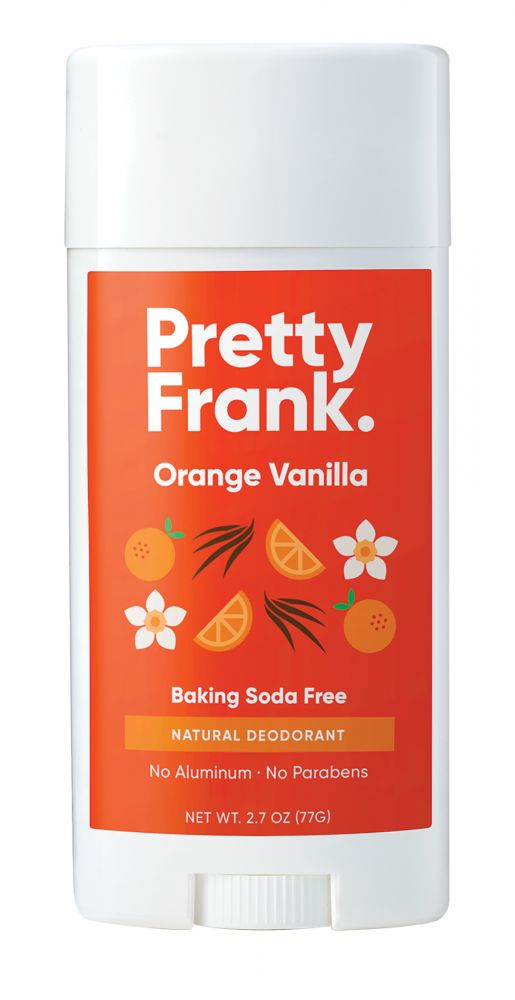 Pretty Frank Baking Soda Free Stick Deodorant Orange Vanilla 2.7 oz