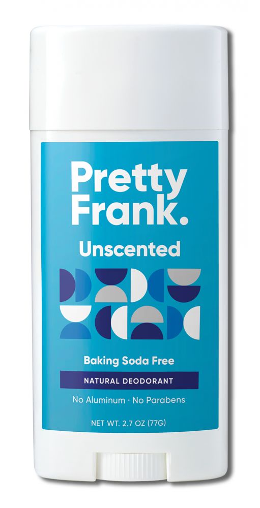 Pretty Frank Baking Soda Free Stick Deodorant Unscented 2.7 oz