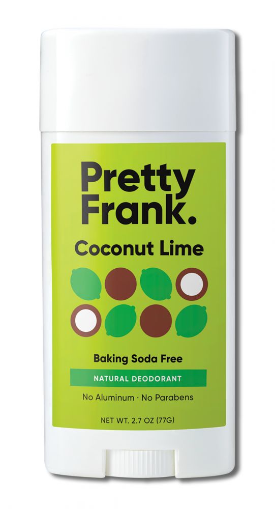 Pretty Frank Baking Soda Free Stick Deodorant Coconut Lime 2.7 oz