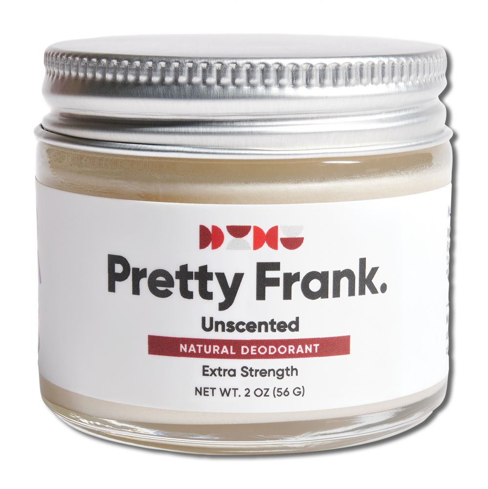 Pretty Frank Primal Pit Paste Jar Unscented Extra Strength with Baking Soda 2 oz
