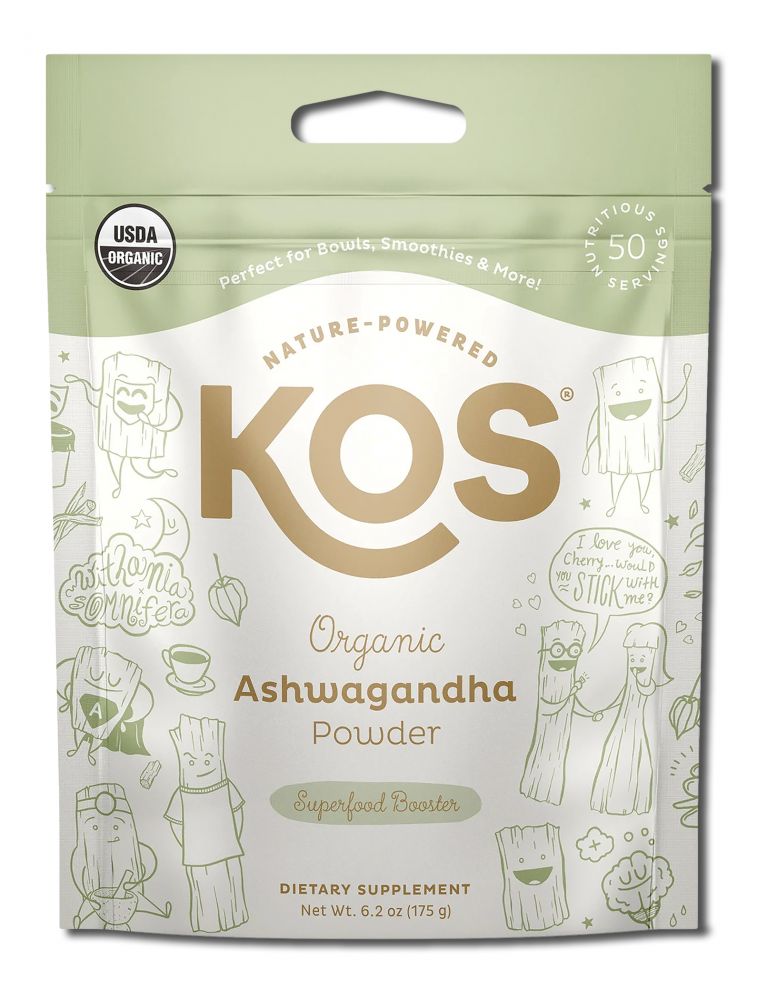 Kos Nutritionals Organic Superfood Booster Ashwagandha Powder 50 Serving