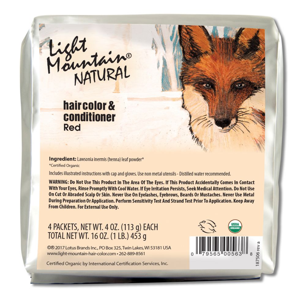 Light Mountain Henna Bulk 1LB Red 1 lb