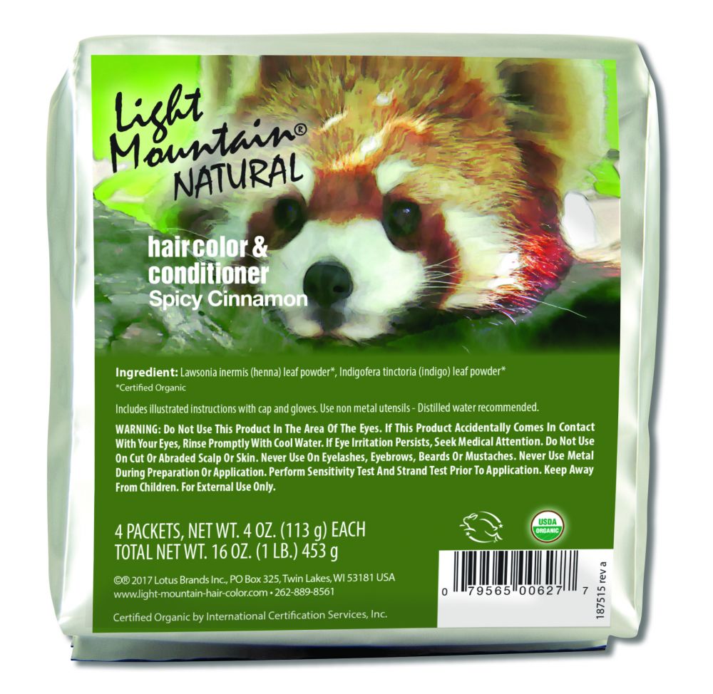 Light Mountain Henna Bulk 1LB Spicy Cinnamon 1 lb