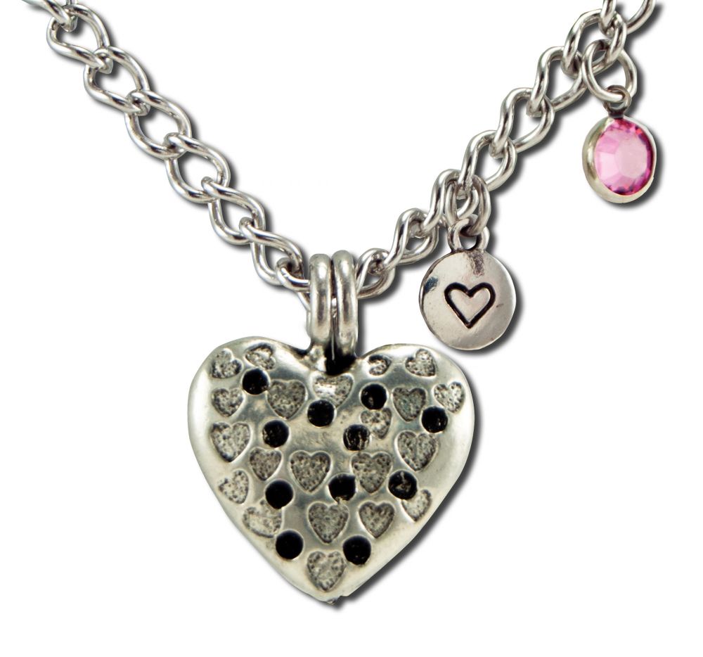 Lotus Light Pure Essential Oils Diffuser Necklace Heart Bracelet