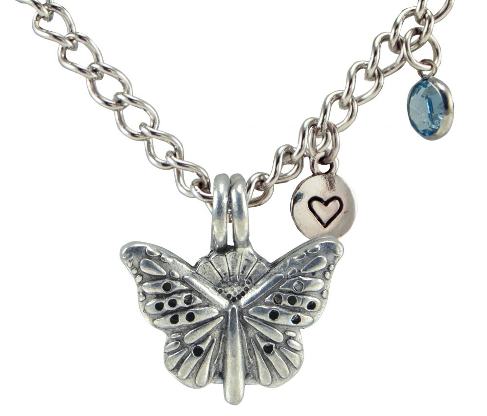 Lotus Light Pure Essential Oils Diffuser Necklace Butterfly Bracelet