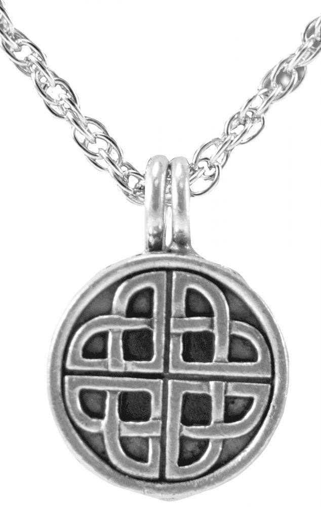 Lotus Light Pure Essential Oils Diffuser Necklace Celtic Knot Round