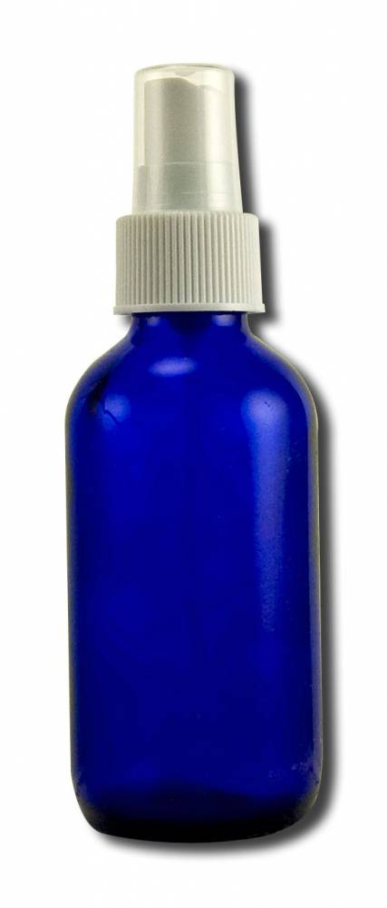 Lotus Light Pure Essential Oils Essential Oil Packaging Supplies Blue Glass Bottle with Sprayer 4 oz