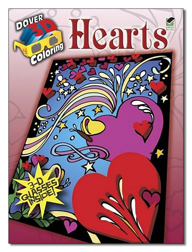 Hearts- 3D Coloring