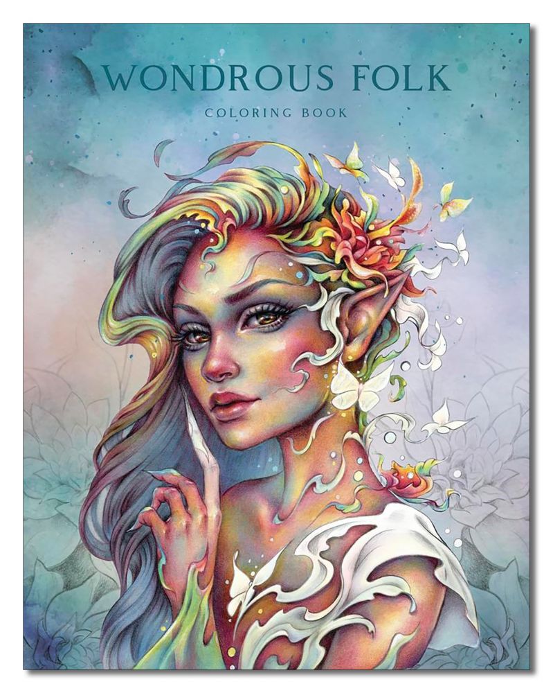 Wondrous Folk Coloring Book
