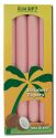 Aloha Bay Palm Wax Candles Palm Taper 9in Unscented Rose 4 pk