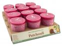 Aloha Bay Palm Wax Candles Coconut Wax Essential Oil Votives 12 PC Patchouli