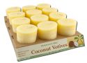 Aloha Bay Palm Wax Candles Coconut Wax Unscented Votives Cream 12 pc