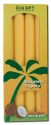 Aloha Bay Palm Wax Candles Palm Taper 9in Unscented Honey Gold 4 pk