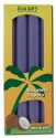 Aloha Bay Palm Wax Candles Palm Taper 9in Unscented Violet 4 pk