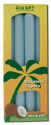 Aloha Bay Palm Wax Candles Palm Taper 9in Unscented Light Blue 4 pk