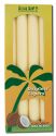 Aloha Bay Palm Wax Candles Palm Taper 9in Unscented Cream 4 pk